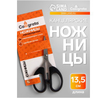 Ножницы канцелярские 13.5 см, «Офис», пластиковые ручки, европодвес