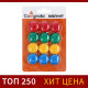 Набор магнитов для доски 12 шт., d=2 см, блистер, МИКС