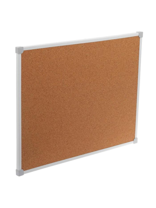 Доска пробковая Calligrata, 45×60 см, в ПВХ рамке белого цвета, серые уголки