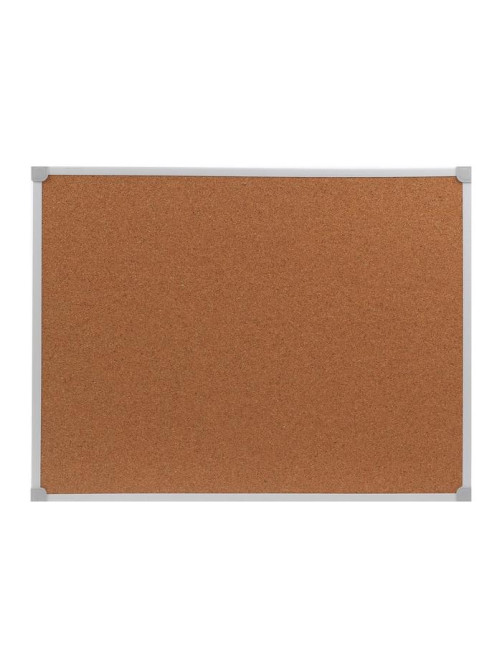 Доска пробковая Calligrata, 45×60 см, в ПВХ рамке белого цвета, серые уголки