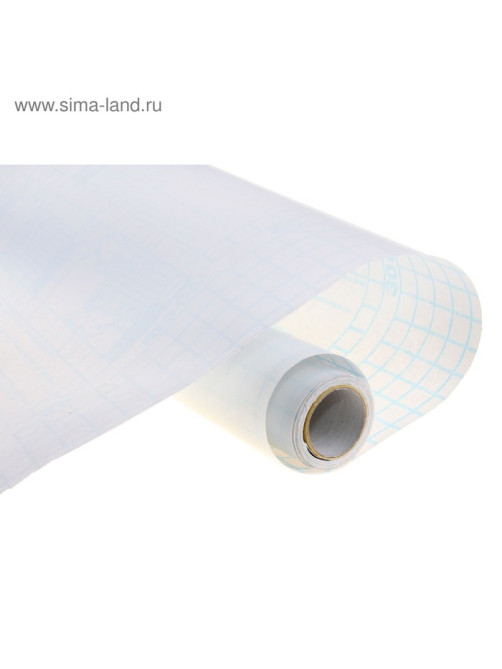 Плёнка самоклеящаяся, 0.45×3 м, 50 мкм, прозрачная глянцевая