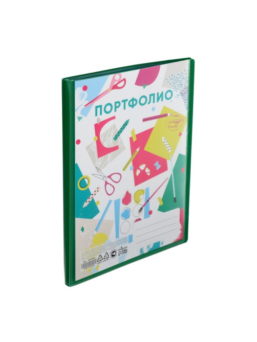Папка-портфолио пластиковая А4, Calligrata «Лицей», 20 файлов