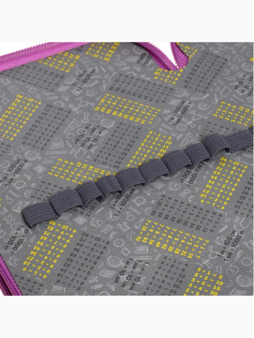 Пенал школьный, 2 секции, 12.5×20.5×4 см «Авокадо-кот»