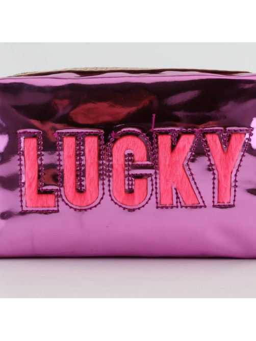 Пенал школьный, искусственная кожа, Lucky, 18×10×7 см