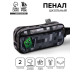 Пенал школьный, текстиль, 2 отделения, 22×10×7 см «Пиксельный мир»