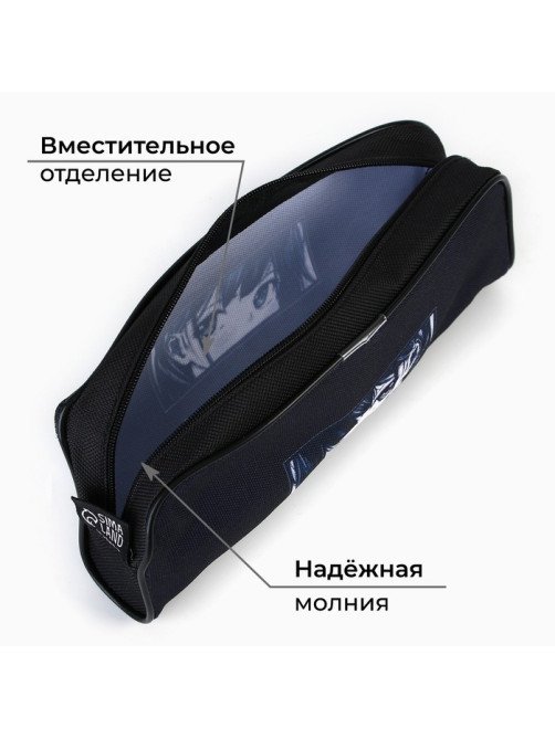 Пенал школьный, текстиль, 8×20×4 см «Аниме стиль»