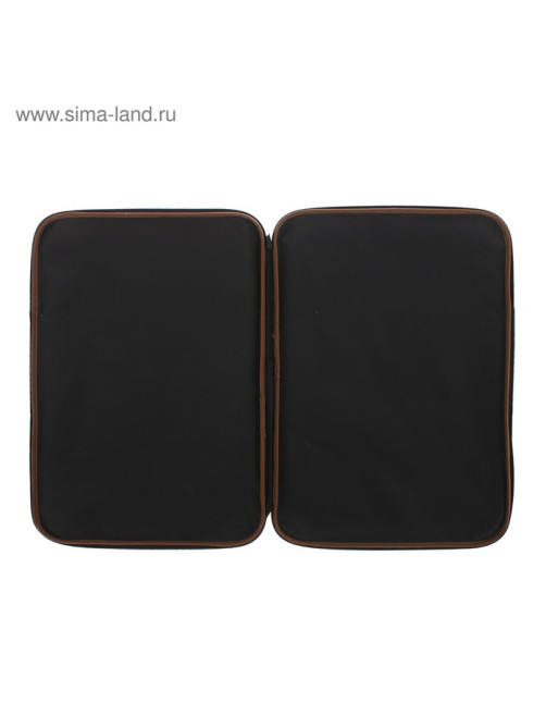 Папка А3 Calligrata с ручками, текстиль, 20 мм, стандарт, чёрная, 450×350 мм, 600D