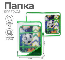 Папка для труда, А4, пластиковая, 23×32.5×2.5 см «Мяч»