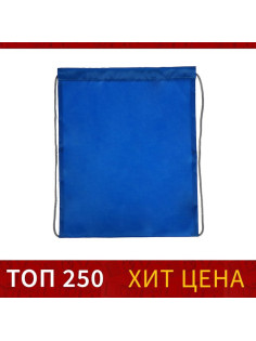 Мешок для обуви Calligrata на шнурке, однотонный, размер 42×0.5×34 см, синий