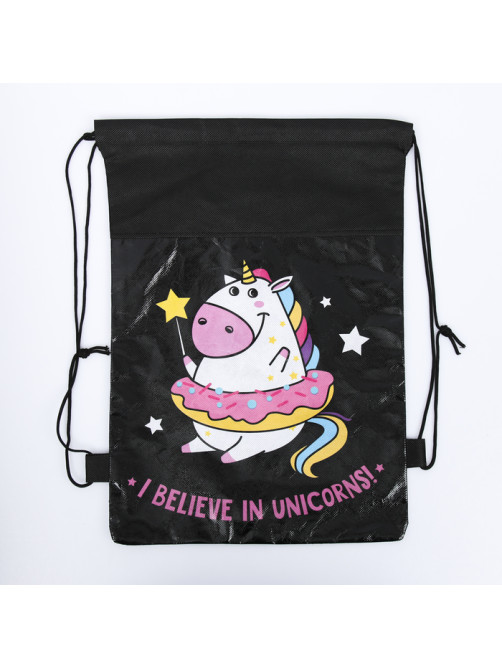 Мешок для обуви, I believe in unicorns, (нетканый материал) 41×30 см