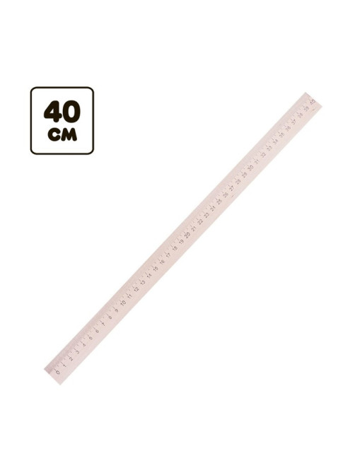 Линейка деревянная 40 см, (БЕЗ шк)