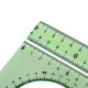 Набор чертёжный Calligrata, 4 предмета (линейка 20 см, 2 треугольника 30°/60°, 45°/45°, транспортир), МИКС