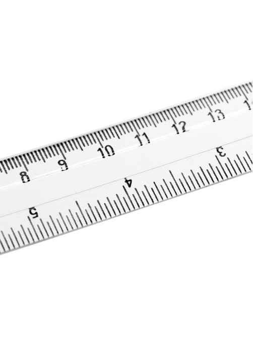 Линейка пластиковая Calligrata, 20 см, двухсторонняя шкала, МИКС