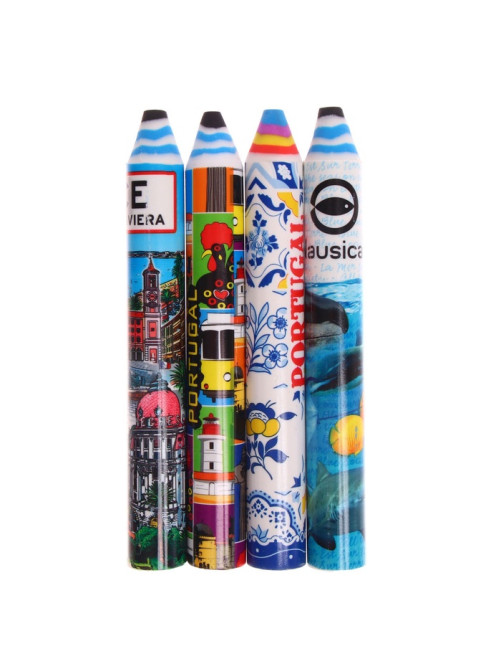 Ластик фигурный «Карандаш», 140×18 мм, МИКС