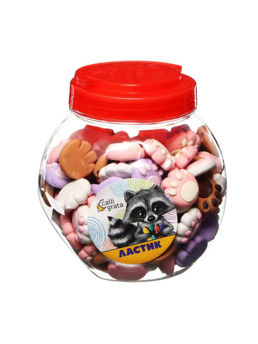 Ластик фигурный «Лапка», МИКС
