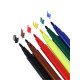 Фломастеры 6 цветов Calligrata, невентилируемый колпачок