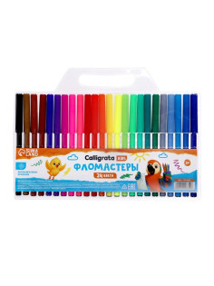 Фломастеры 24 цвета, вентилируемый колпачок, блистер