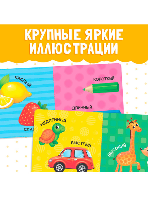 Картонная книга «Большой и маленький», 10 стр.