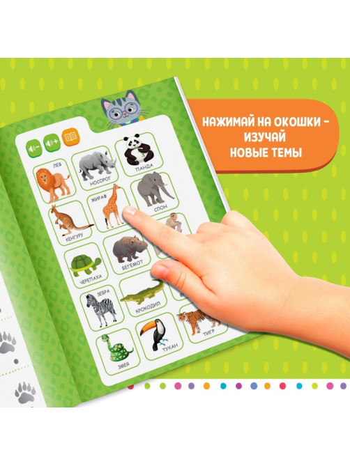 Музыкальная книга «Играю и учусь», с интерактивной ручкой, звук, свет