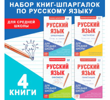 Шпаргалки для средней школы набор «Учим русский язык», 4 шт.