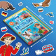 Подарочный набор «Путешествие вокруг Земли»: 6 книг, карта мира, паспорт, наклейки