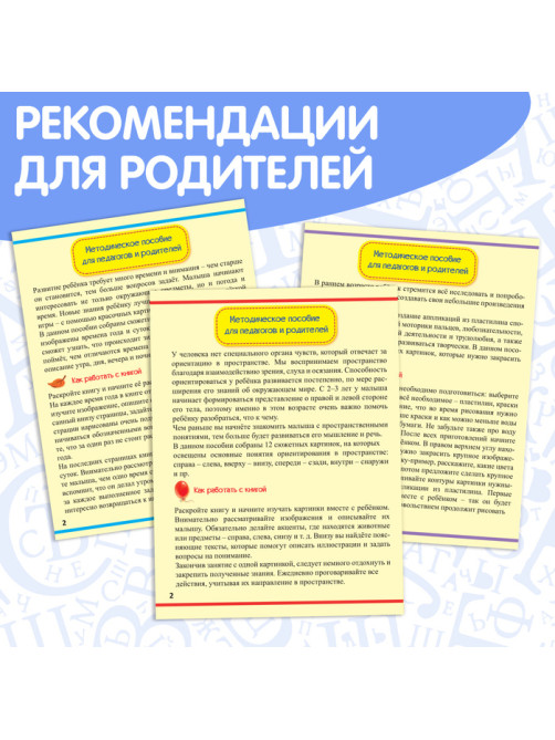 Обучающие книги «Полный годовой курс. Серия от 2 до 3 лет», 6 книг по 16 стр., в папке
