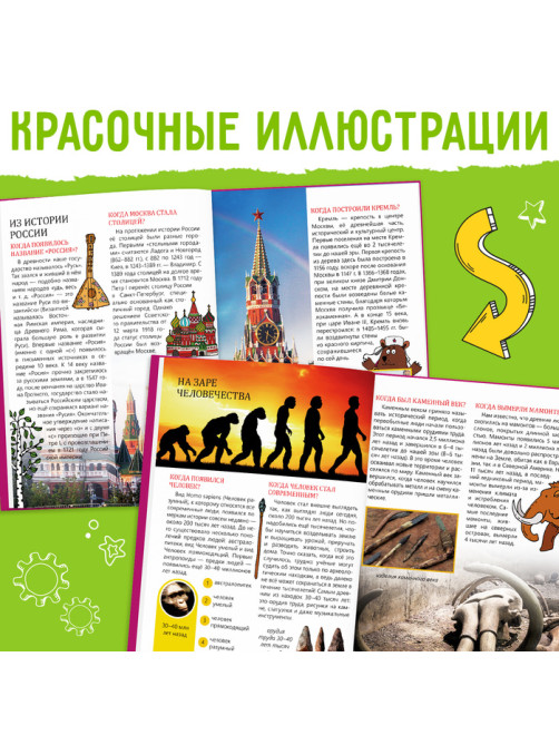 Детская энциклопедия в твёрдом переплёте «Когда это случилось», 64 стр.