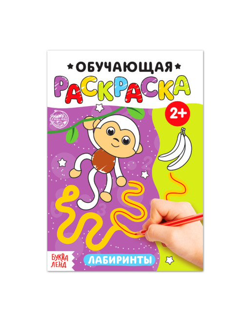 Раскраска «Лабиринты», 12 стр.