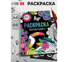 Раскраска «Антистресс», 68 стр., формат А4