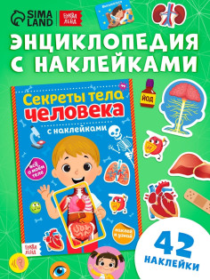 Наклейки «Секреты тела человека», 16 стр.