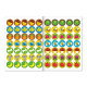 Наклейки - кружочки «Знакомимся с животными», набор 3 шт. по 16 стр.