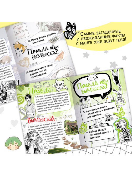 Книга «Правда или ложь. 24 факта о манге», А5, Аниме
