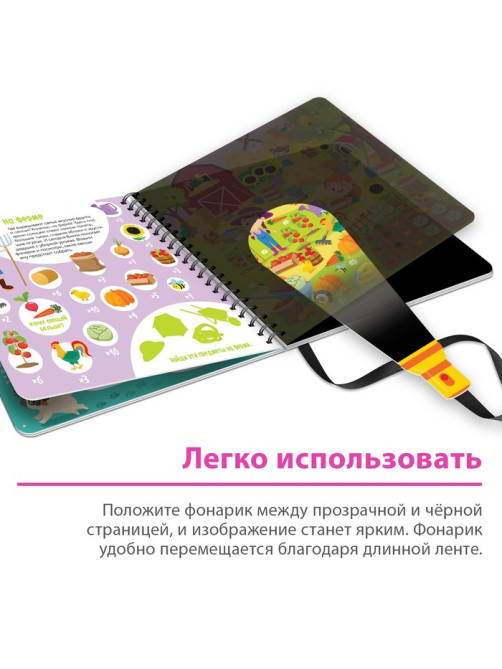 Секретная книга с волшебным фонариком «Найди и сосчитай с Вилли», 22 стр.