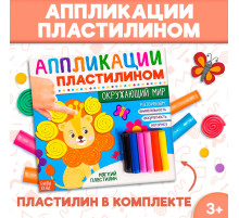 Книга аппликации пластилином «Окружающий мир», 12 стр.
