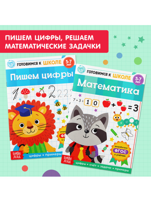 Книги обучающие набор в папке «Готовимся к школе», 14 шт.