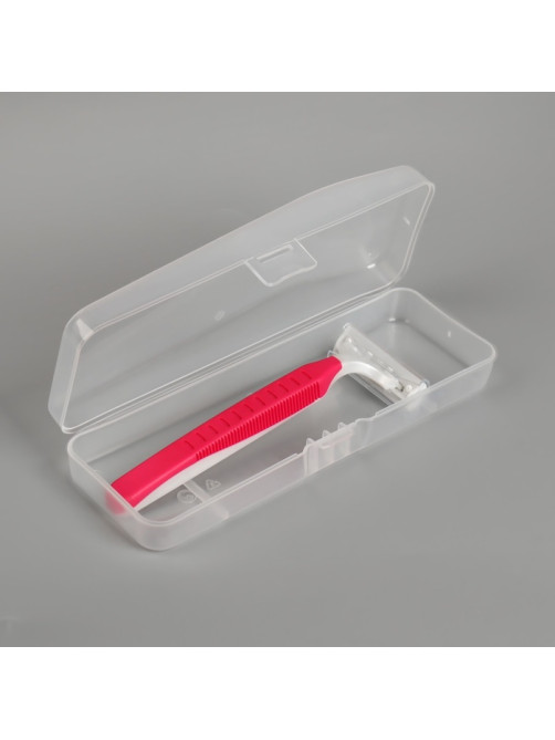 Футляр для бритвы,15×5×3 см, прозрачный