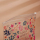 Косметичка из прозрачного PVC 21×2×14 см Flower Lover