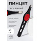 Пинцет скошенный, узкий, с резиновой вставкой, 9.5 см, МИКС
