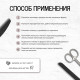Лаковые полоски для маникюра, 14 шт., с блёстками, белые