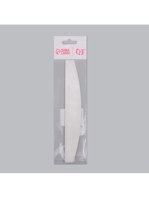 Основа для пилки, лодочка, двухсторонняя, нержавеющая сталь, 18×3 см