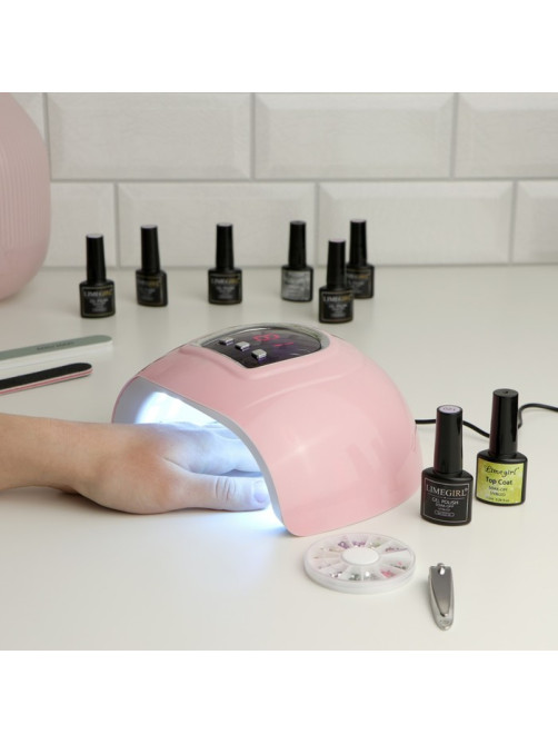 Набор для маникюра Luazon, лампа LUF-19, UV/LED, 18 диодов, 54 Вт, инструменты, лаки
