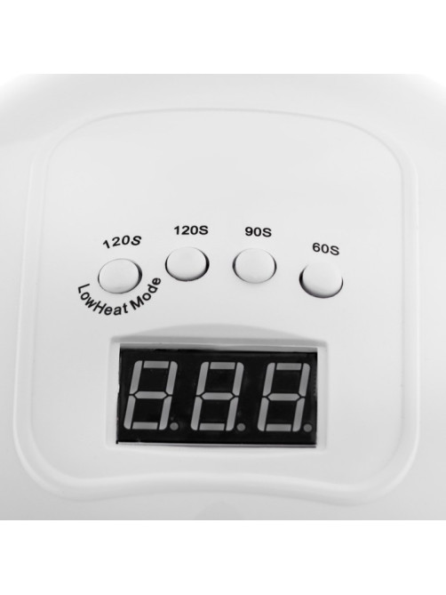 Лампа для маникюра Luazon LUF-01, UV/LED, 24 диода, 48 Вт, таймер, USB, белая