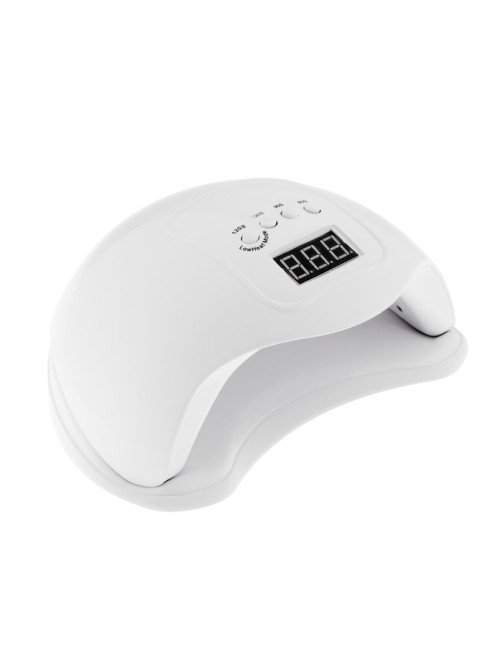 Лампа для маникюра Luazon LUF-01, UV/LED, 24 диода, 48 Вт, таймер, USB, белая