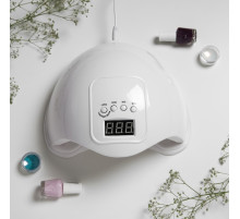 Лампа для маникюра Luazon LUF-01, UV/LED, 24 диода, 48 Вт, таймер, USB, белая