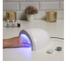 Лампа для маникюра Luazon LUF-17, UV/LED, 30 диодов, 48 Вт, таймер, USB, белая