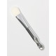Кисть для масок SILVER, с лопаткой, 14(±1) см, серебристая, белая