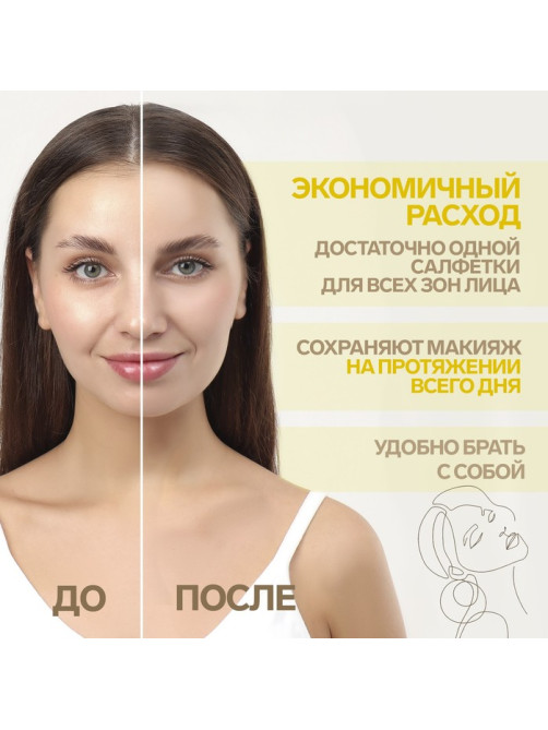 Матирующие салфетки Colorful, 50 шт., чайные