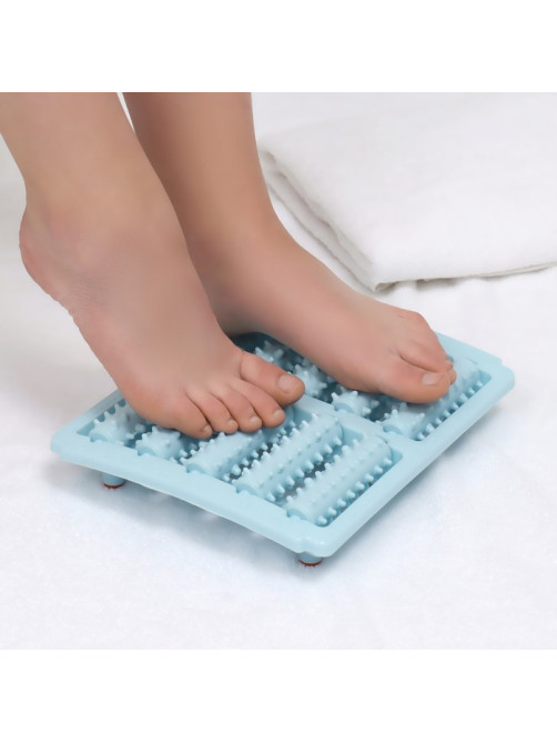 Массажёр «Барабаны», 26×22×5 см, 5 рядов, голубой