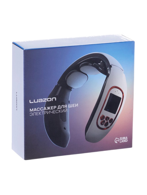 Массажёр для шеи Luazon LEM-50, 4 Вт, 4 режима, USB, от АКБ, белый