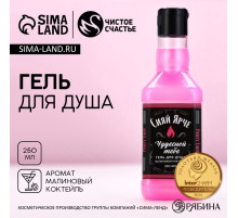 Гель для душа виски Party Lady, 250 мл, аромат малинового коктейля, Чистое счастье